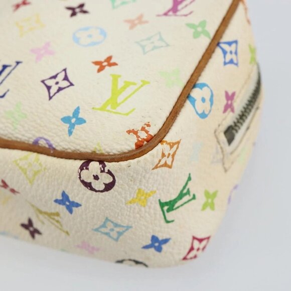 LOUIS VUITTON Monogram Multicolor Trousse Wapity Pouch White M58033 Auth 142993 - Picture 8 of 16